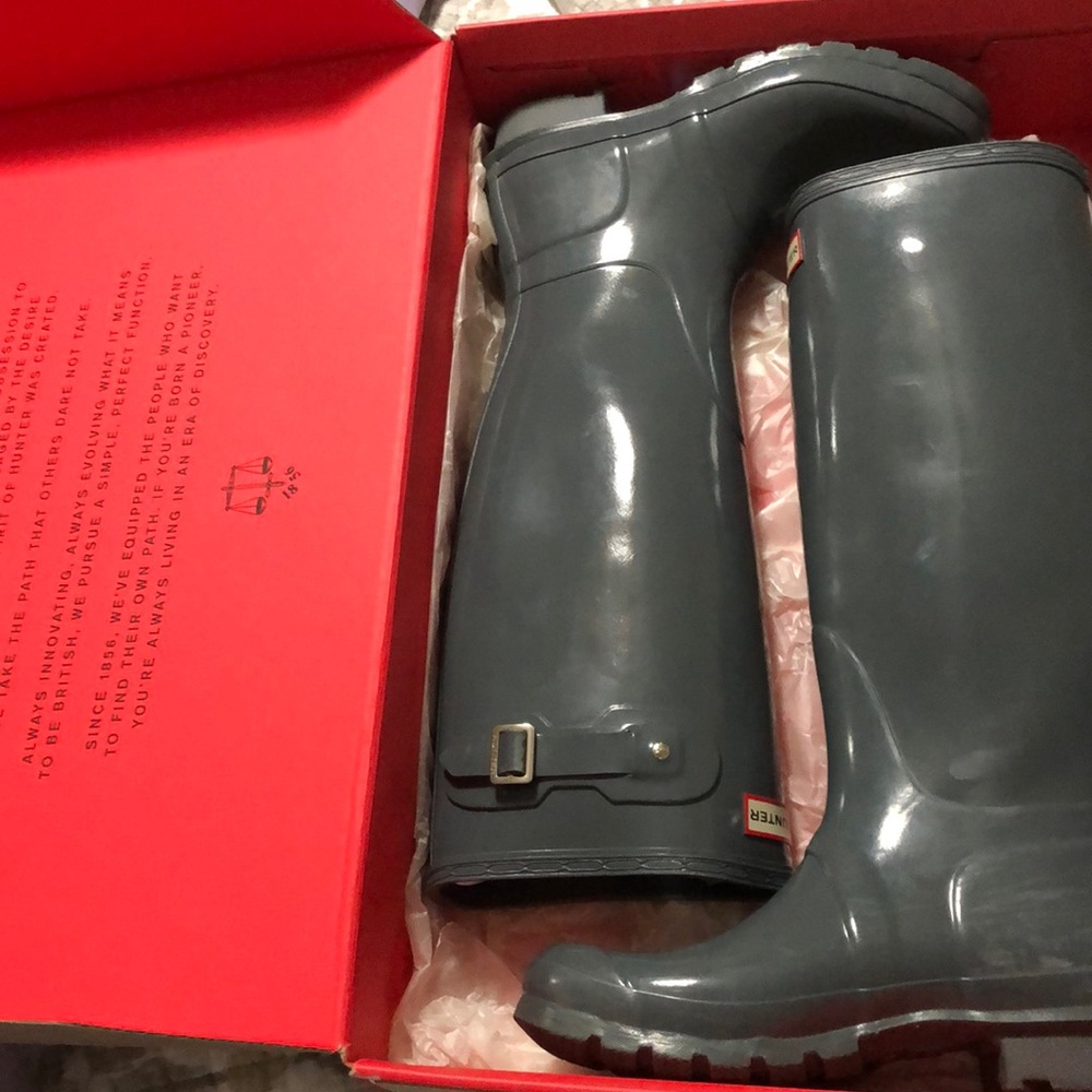 Grey Hunter rain boots